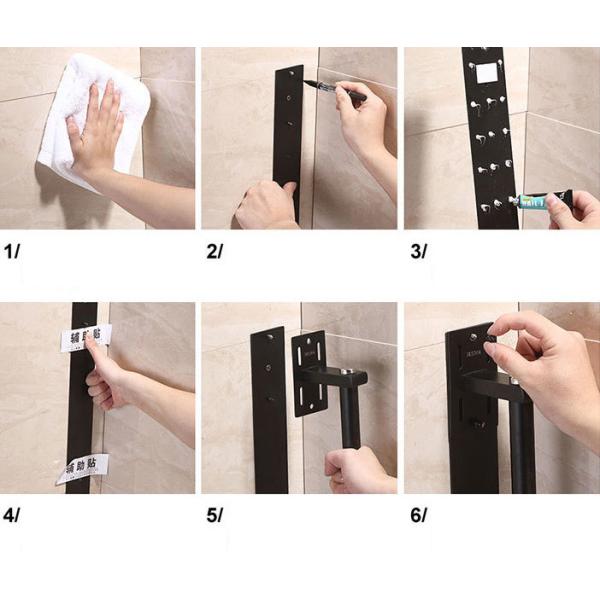 3 Tiered Wall Mounted Kitchen Storage Racks 180 Degree Rotatable For Spice Jars