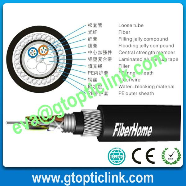GYTA33 Underwater Armored Steel Wires Opitcal Fiber Cable