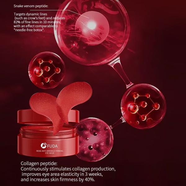 Rose Gold Exosome Anti Wrinkle Eye Patches Mask Deep Moisturizing 60pcs