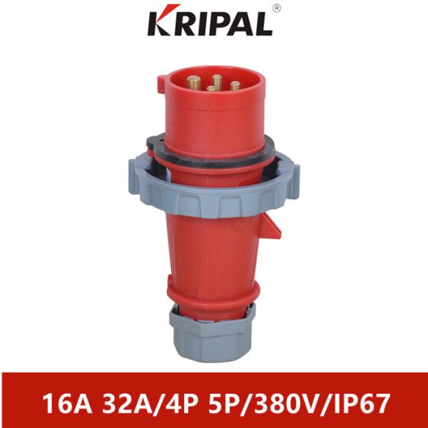 IP67 220V 380V 4 Pin 5Pin IEC Phase Inverter Plug Socket Durable
