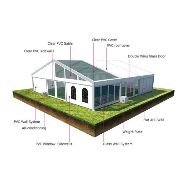 Heavy Duty Adjustable Steel Truss Decking Floor Tent / Outdoor Event Party Tent