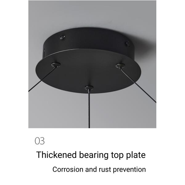 Свет СИД нордического простого творческого шарика столовой комнаты прожития выставочного зала вишни привесного светлого черный стеклянный