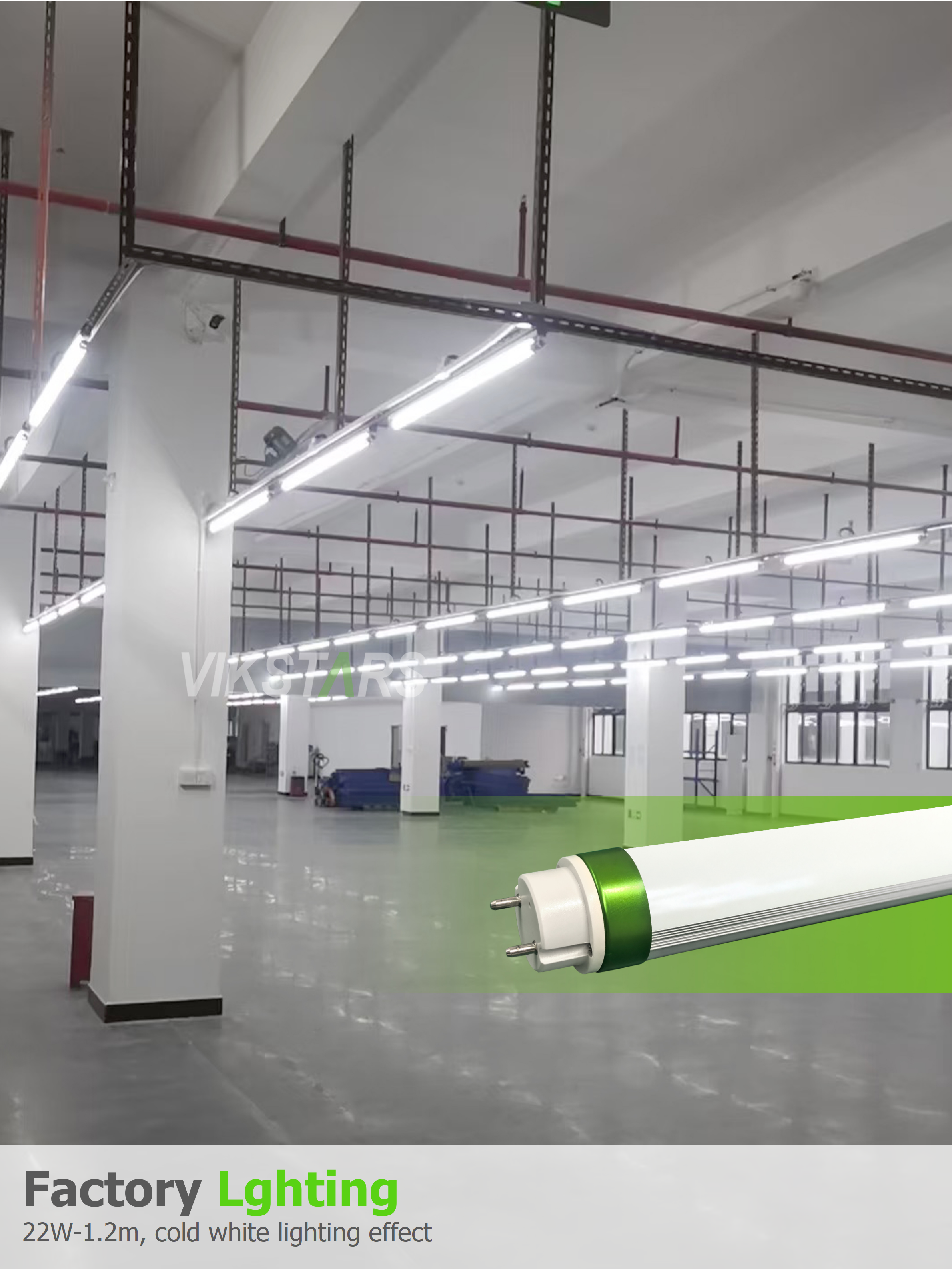 130lm/w High Lumen T8 Tube 3 Years Warranty Good Quality 10W 14W 20W LED Tube For Indoor Commercial Lighting
