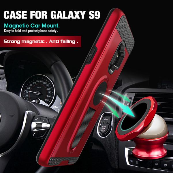 Durable Metal Kickstand Ring Smartphone Protective Case For Samsung S9 2018 A6 Plus