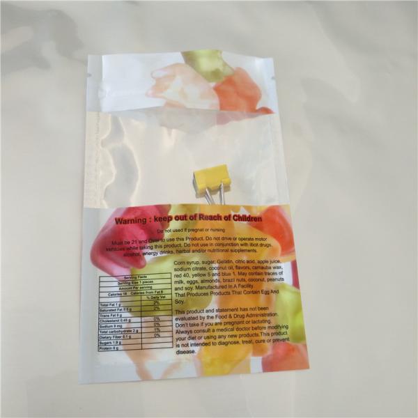 Мешки камедеобразного медведя конфеты семян пеньки КБД ТХК настоянные Эдитале пластиковые упаковывая Ресеалабле саше Зиплок Мылай