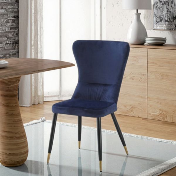 Wholesale Comfortable Armless Velvet Dining Chair Modern Style Upholstered Office School Backrest Home Bar Restaurant