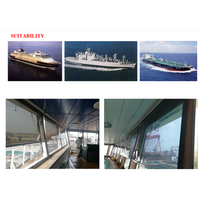 MARINE SUN-SHIELD ROLLER TYPE BLIND  & MARINE SUNSHADE SUNSCREENS ROLLER BLIND WITH CASSETTE BOX- FOR NAVIGATION BRIDGE WINDOWS