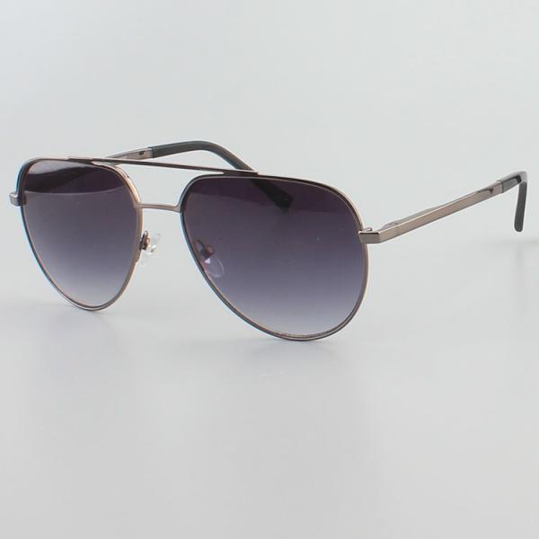 Unisex Polarized Lens Double Bridges Metal Frame Sunglasses