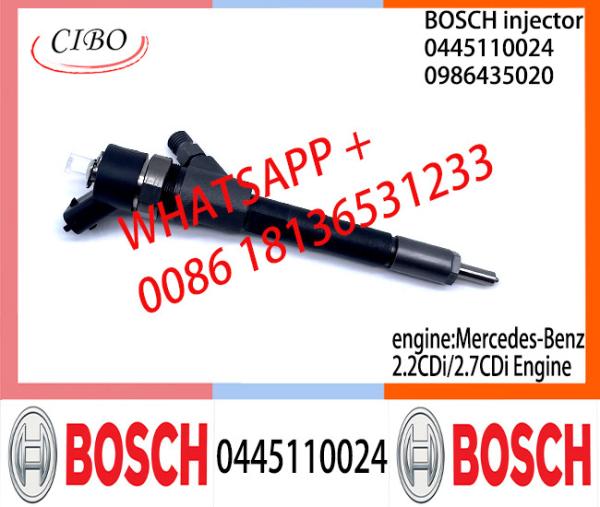 Diesel Common Rail Injector 0445110024 0445110025 0986435029 A6110700687 for Mercedes-Benz 2.0CDi/2.2CDi/2.7CDi