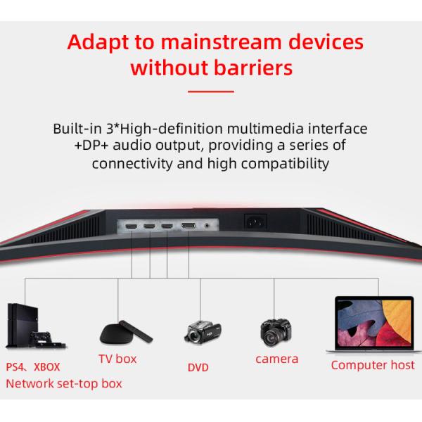 1800R 1080P Full HD 165Hz Curvado 32 pulgadas Monitor de juegos 144hz 1ms