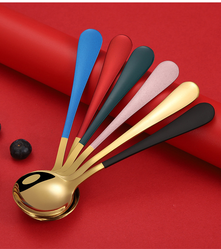 Tablespoon ложки супа нержавеющей стали стиля CIQ творческий корейский и ложка десерта