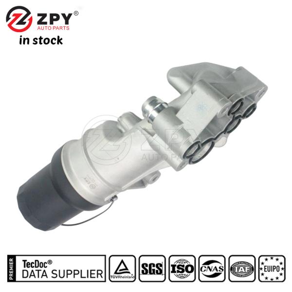 ZPY Oil Filter Adapter Housing for VW Audi 2.5L Engine 07K115397D