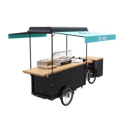 Bicicleta de múltiplos propósitos que vende o carro, carro móvel elétrico comercial do alimento