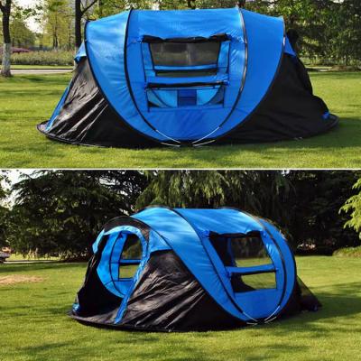 Bruit installé facile de famille vers le haut de personne de la tente 4, tente instantanée imperméable campante