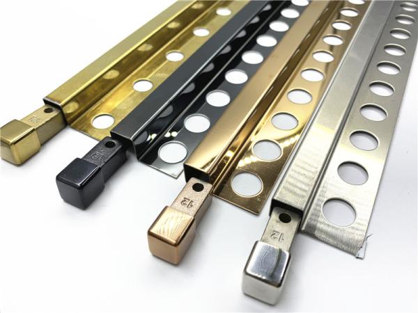 Anti Collision Protection Aluminium Tile Trim For House Wall Corner Edge
