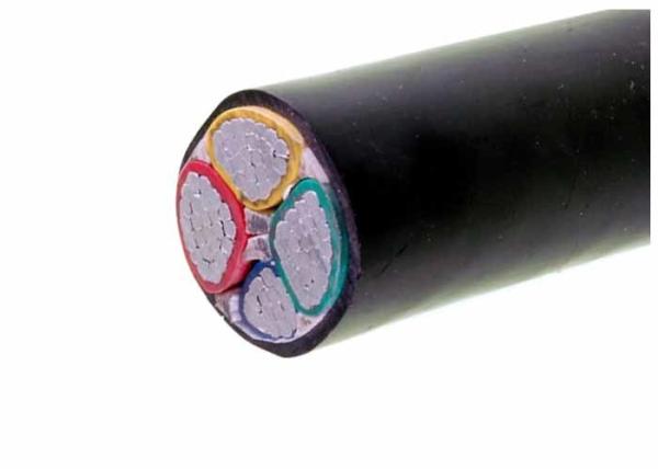 0.6/1KV PVC Insulated Cables Aluminium Stranded Conductor 4 Cores