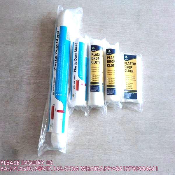 Drop Cloth Painting, Plastic Tarps Furniture Cover, Protective Cover, Dust Cover, Machine Cover, plastic sheet