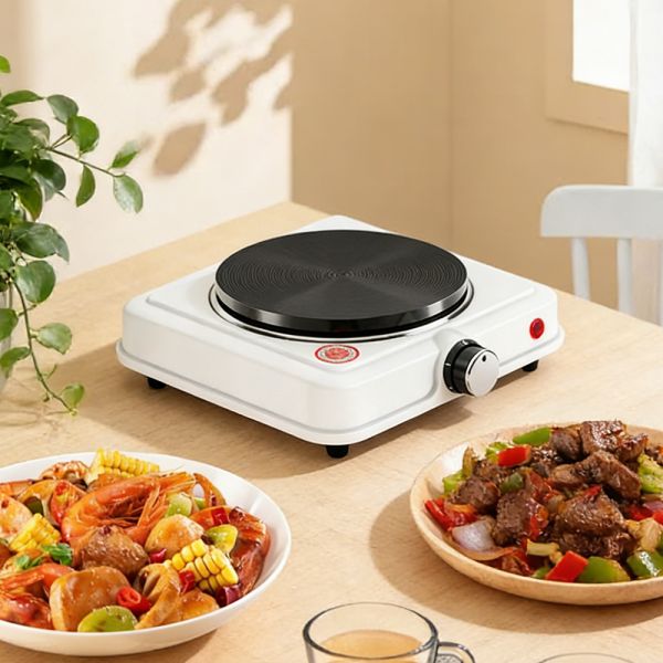High Quality 1000W Single Burner Electric Cooking Stove Wholesale Coil Hotplate Hot Selling Household Counter Top Installation