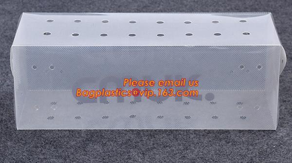 Oem Clear Plastic Soft Crease Folding box for brush packaging, plastic boxes PVC plastic rectangle fold box packaging PV