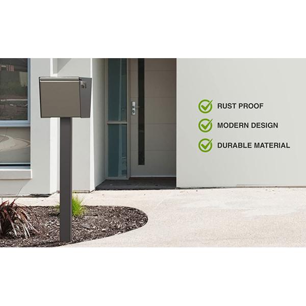 Противоржавеющая современный дизайн бордюровой почтовый ящик с магнитными дверями из нержавеющей стали