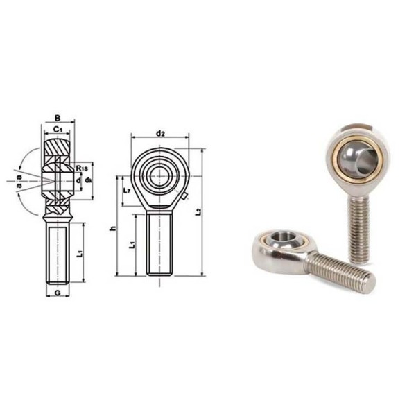 Professional Rod End Bearing SA18P/K 18*42*93mm Construction Machinery Bearing
