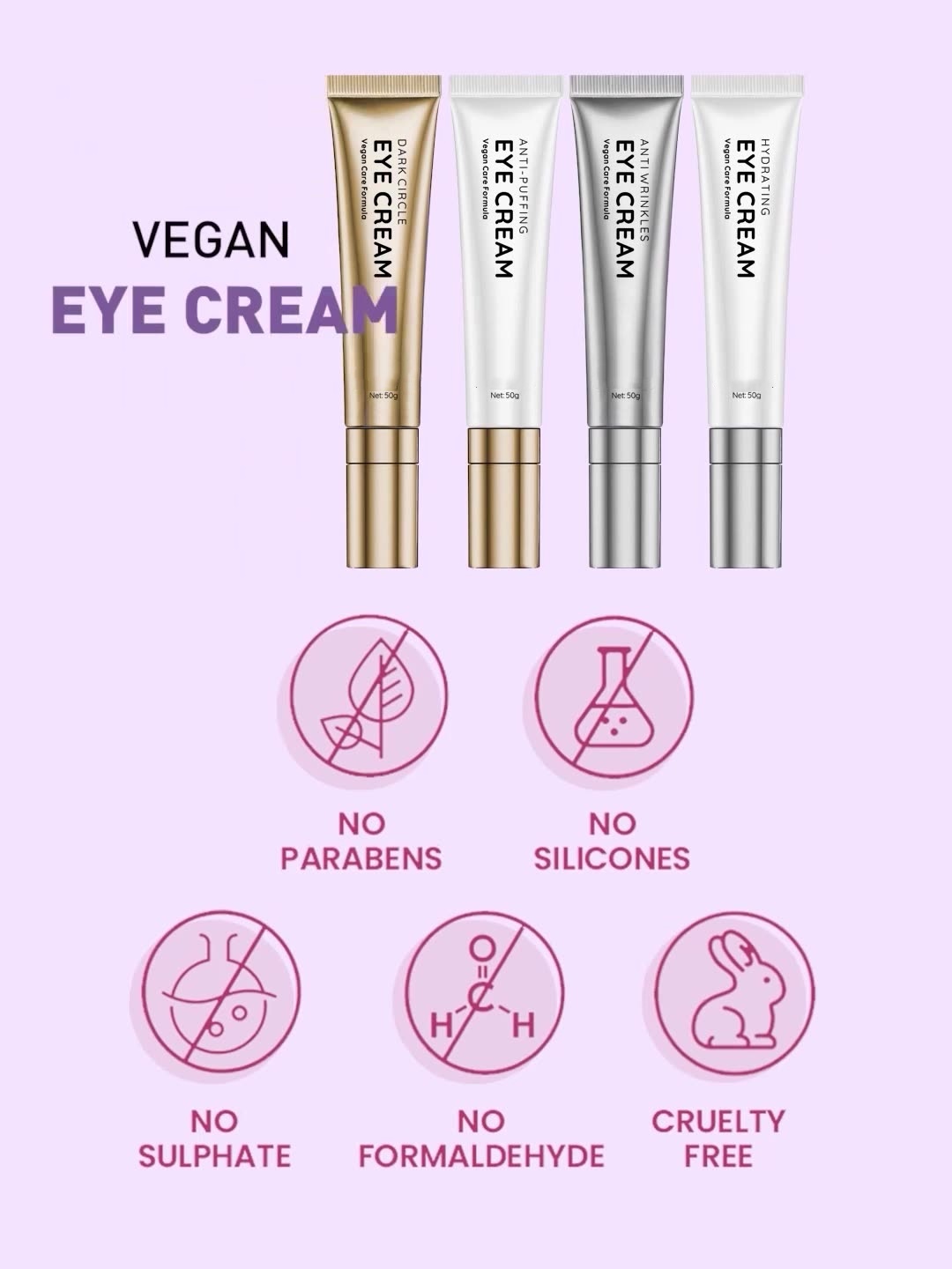OEM ODM Electric Eye Cream Nad+Retinal Peptide Niacinamide Brightening and Whitening Dark Eye Circles Light Spot Eye Cream Anti Wrinkle and Eye Bag Removal