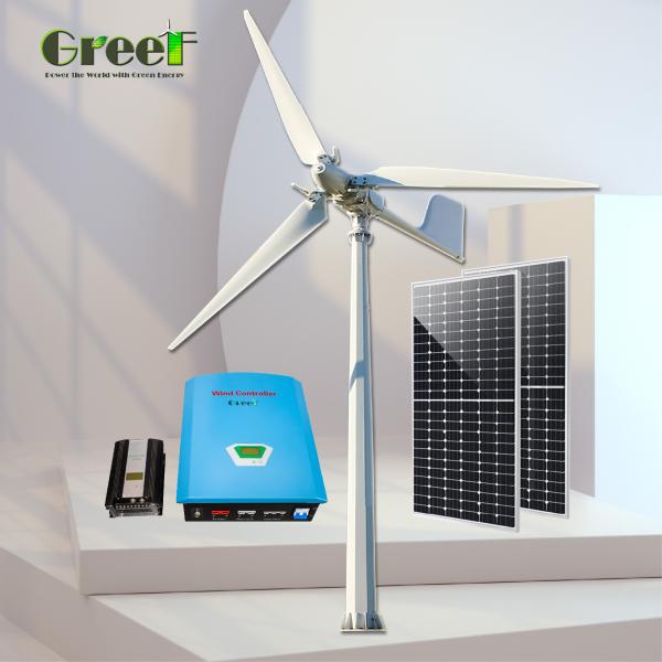 Eficiencia Sistema solar de silicio monocristalino Montado en tierra 48-240V 5kW-100kW Carga de trabajo