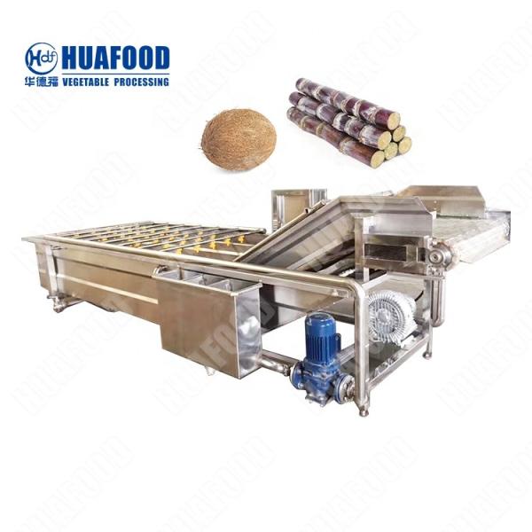 Cina HFD-2500 Capacity:500kg/h manufacturer sugarcane washing machine fruit washing machine batch