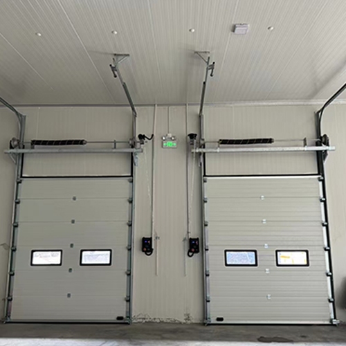 380V 220V Sectional Overhead Door Factory For Electrical Equipment Manufacturing Plants
