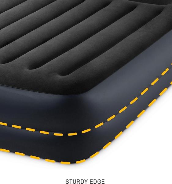 Outdoor Folding Household Air Mattress, Fiber-Tech Queen Size 10in Bed Height 600lb Weight Capacity – Pump Sold