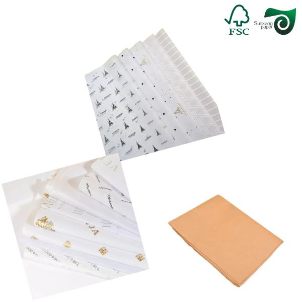 Papier à pâte biodégradable résistant aux graisses de qualité alimentaire FSC revêtu d'huile de silicone