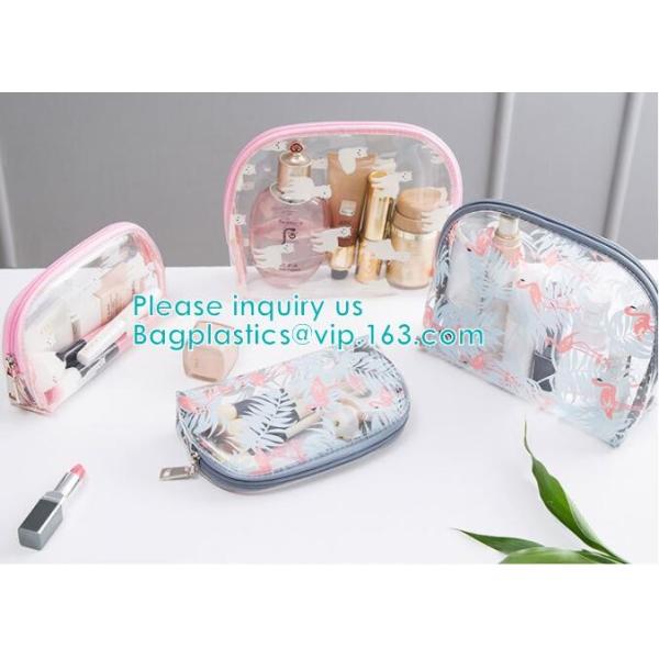 Travel Luggage Pouch Custom Clear Transparent PVC Travel Toiletry Bag Make Up Cosmetic Bag,Vinyl Wash Beauty Cosmetic Tr