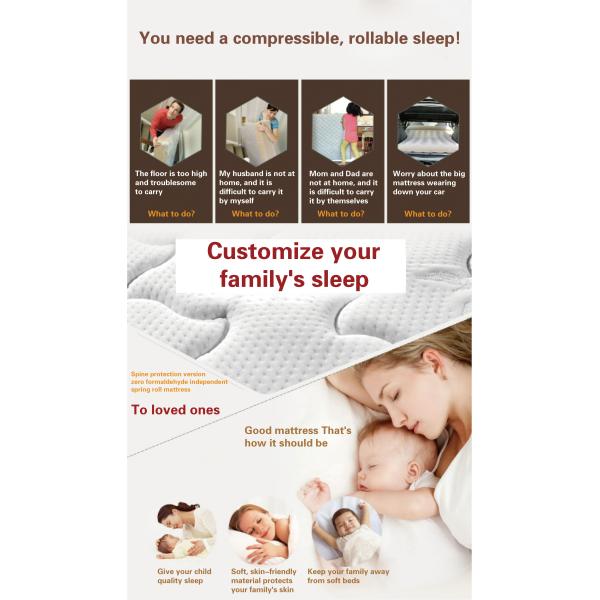 Non-Toxic Independent Pocket Spring Massage Knitted Cotton Breathing Fabric Furniture