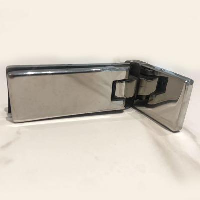 SUS304 Stainless Steel Casting Bathroom Glass Door Hinges High accuracy