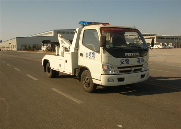 Caminhão de Wrecker 85kw da estrada do dever da luz da emissão 3760ml FOTON do motor do combustível diesel