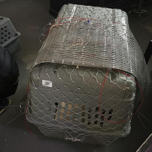1.6mm Anti-theft Stainless Steel 304/316 Ferruled Wire Rope Mesh Bag for Backpack