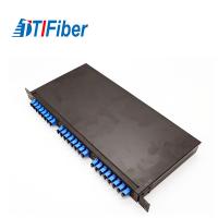 24 tableaux de connexions optiques gauches de fibre d'ODF coffret d'extrémité optique de fibre de 19 pouces