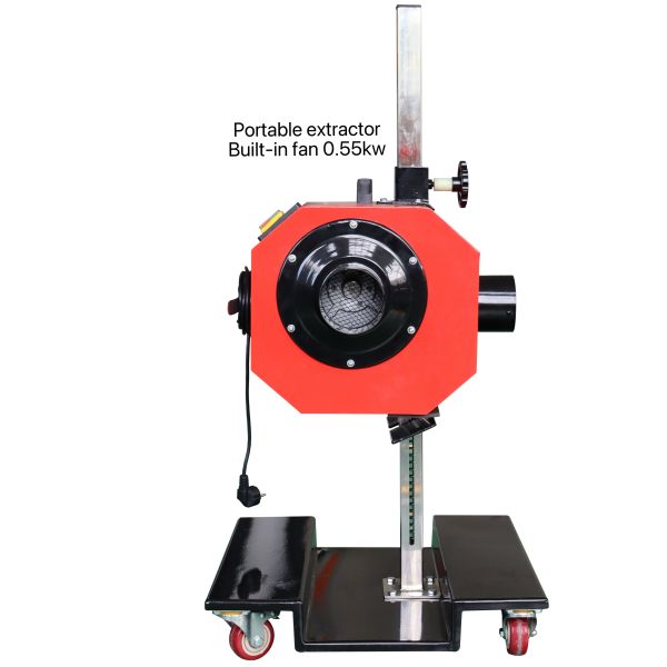 CE Certified 0.55KW Portable Exhaust Extractor Mobile Fume Removal for Auto Repair Shops