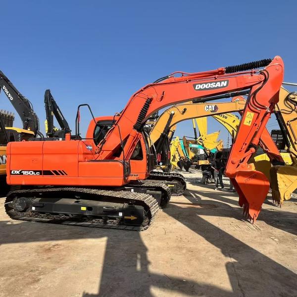 Original Doosan Made In Korea 15ton Crawler Excavator Doosan Dx150 Used Hydraulic Crawler Excavator