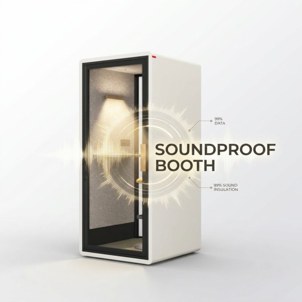 Acoustic Soundproof Office Booth for Open Plan Workplace