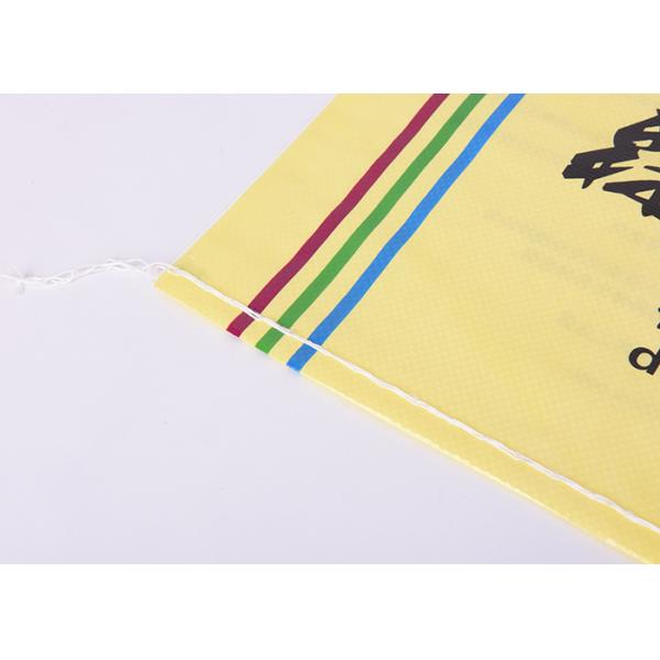 Recycled Hdpe Woven Custom Printed Bags For Rice Packaging / Grain Packing