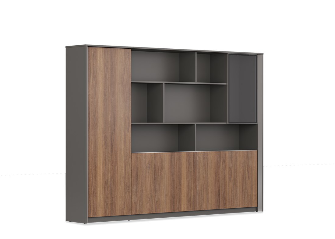 Maxim Office Cabinet with Italian Minimalism Design, Exquisite Material, and W2960*D2250*H750(mm) Dimensions