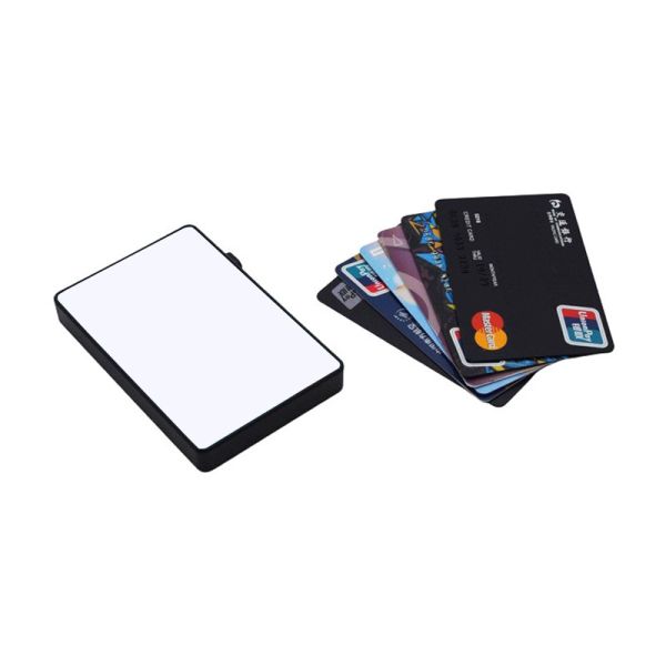 DIY Double-Sided Printing Sublimation Plastic Credit Card Holder with Aluminum Plate Automatic Pop-up Card Case