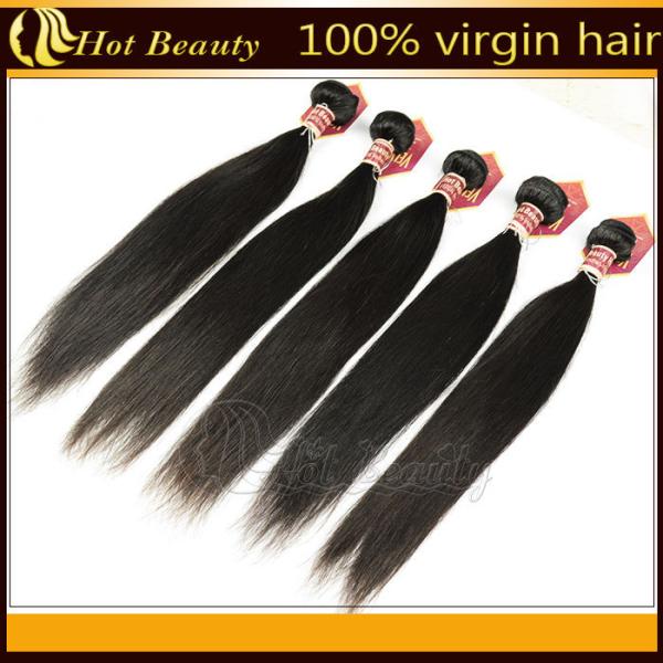 Malaysian 100 Virgin Human Hair Extensions Straight Natural Black