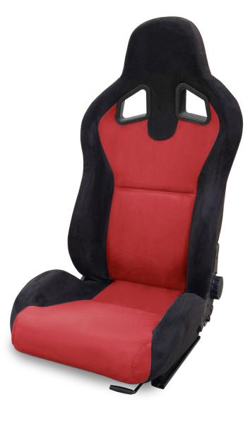 Double Or Single Slider Sport Racing Seats / Fabric Suede Racing Seats