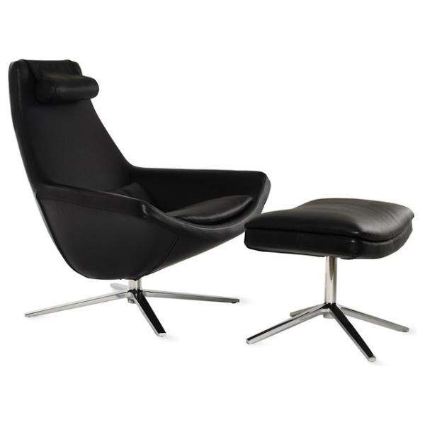 Metropolitan Fiberglass Lounge Chair Swivel High Back Customized Colors