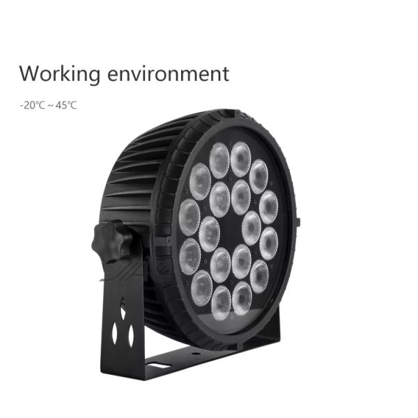 18x18w RGBWA УЛЬТРАФИОЛЕТОВЫЕ 6 в 1 управлении высокой яркости DMX света равенства СИД плоском