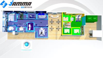 Shopping Mall Virtual Reality Entertainment Playground Easy Installation For Kids