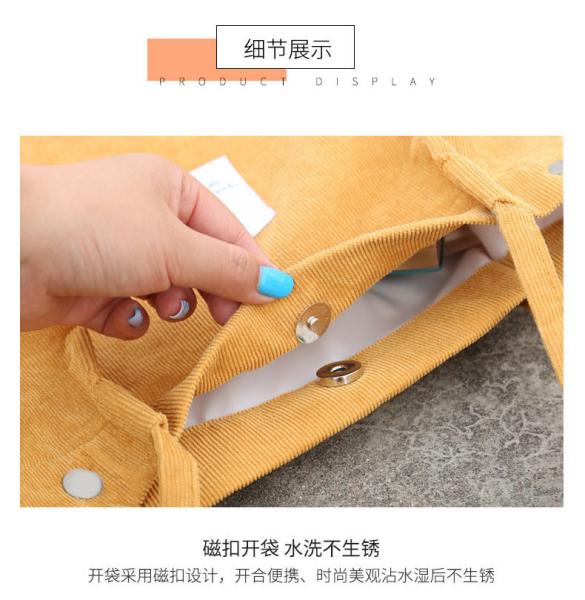 BOLSA DE MUJERES MODA SIMPLE BOLSA CORDUROY BOLSA DE CLASSE LANA BOLSA DO ESPALHO BOLSA CAMPUS BOLSA CROSSBODY BOLSA TOTE BOLSA