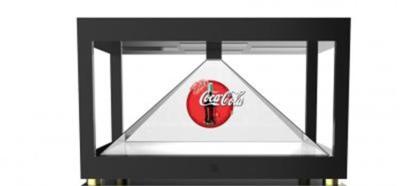 USB 19 Inch 3d Hologram Screen , 4 Side View Magic 3d Holographic Projection Pyramid